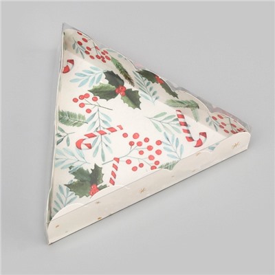 Коробка для печенья, «Новогодняя Ёлка», 18×18×4 см, Новый год