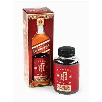 Чай чёрный «С Новым годом!», вкус: лимон, 50 г (18+)