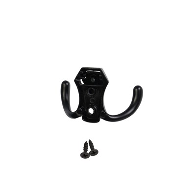 Крючок мебельный CAPPIO HIDDEN, двухрожковый, черный, 2 шт.