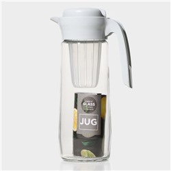 Кувшин Renga «Дэйзи», 1.5 л, 10×29 см, с пластиковым фильтром, стекло, прозрачный
