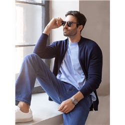 Джемпер тонкой вязки из хлопка на молни