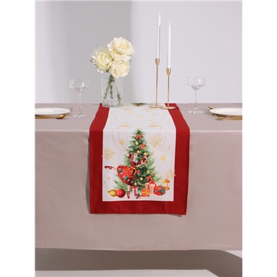 Дорожка новогодняя на стол «Этель» «Щелкунчик» 40×147 ± 5 см, 100% хл, саржа 190 г/м²