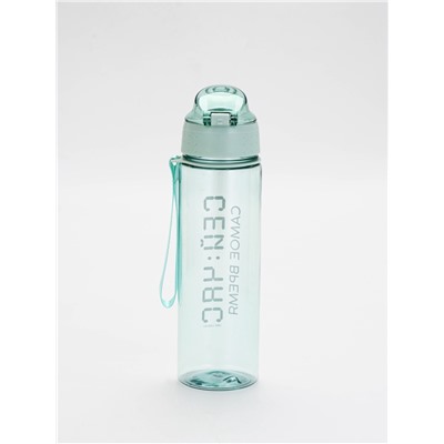 Бутылка для воды пластиковая «Сейчас самое время», 600 мл, зелёная