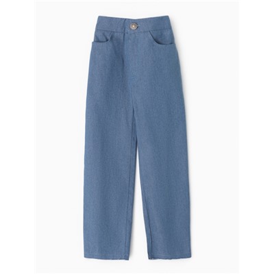 Джинсы для девочки MINAKU: Jeans collection, голубые, рост 116 см