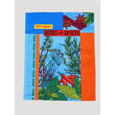 Текстильное изделие ЗДОРОВАЯ ПИЩА (48х58) голубой