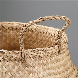 Плетёная корзина складная d=30 см, h=25 см, сыть