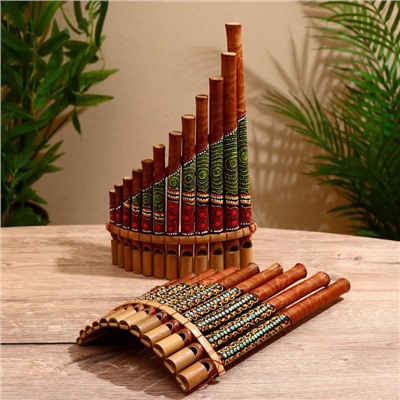 Сувенирный музыкальный инструмент «Флейта», 30×5×18 см, МИКС