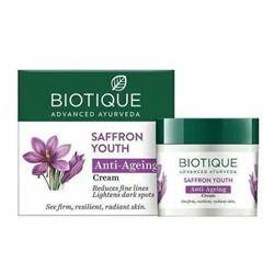 Biotique Saffron Anti-Ageing Cream / Биотик Антивозрастной крем с Шафраном 50 г