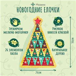 Мозаика «Новогодние елочки»