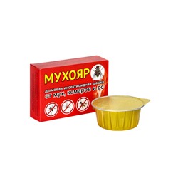 Дымовая инсектицидная шашка Мухояр от мух, комаров и ос, 50 г