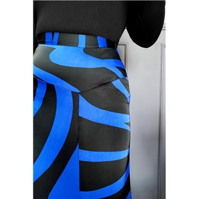 Юбка шелк 3203 (Черно-синий)