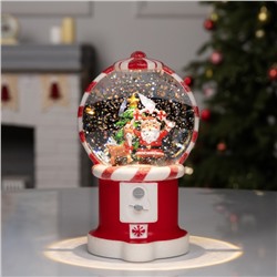 Фигура светодиодная «Новогодняя карамель», 19.8×11.1×11.8 см, музыка, батарейки ААх3 (не в комплекте), USB, свечение тёплое белое