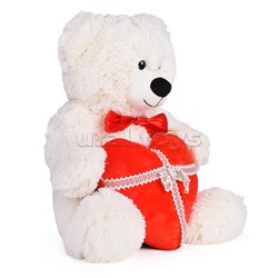 Медведь Мартин В65 молочный с сердцем