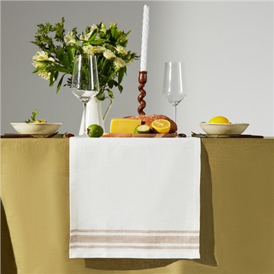 Дорожка SL HOME Persistent, 40×142±3 см, лён 100%, 260 г/м²