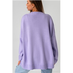 Женский свитер оверсайз с V-образным вырезом Happyfox