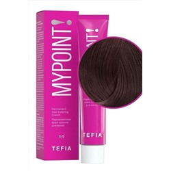 TEFIA Mypoint 6.48 Перманентная крем-краска для волос / Темный блондин медно-коричневый, 60 мл KRISTALLER, 1108787