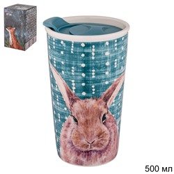 Кружка 500 мл Лесная сказка заяц / 756-275 /уп 24/
