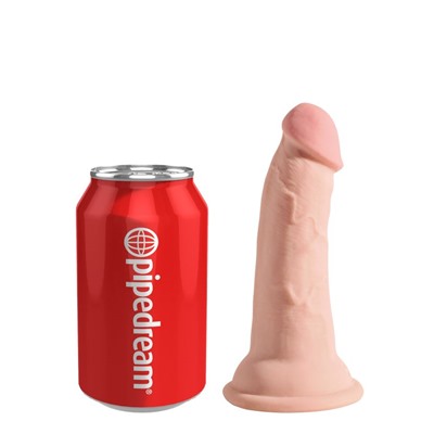 Телесный фаллоимитатор на присоске 5  Triple Density Cock - 15,24 см.