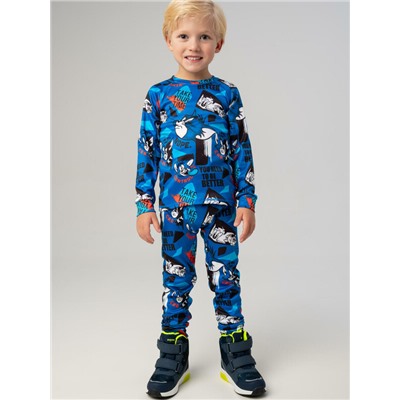 Термокомплект трикот. для мальчиков: фуфайка (футболка) с длин. рук, брюки для эпизод. использования