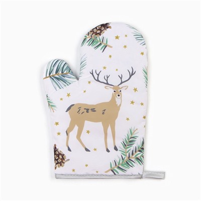 Варежка «Доляна. Олени», 26×16 см, 100% п/э