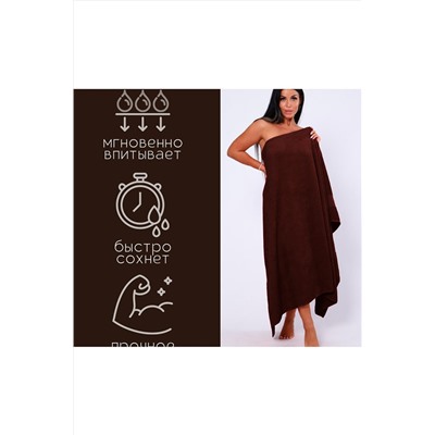 Полотенце банное махровое Софатекс 100х180 для ванны и душа НАТАЛИ, 1019143