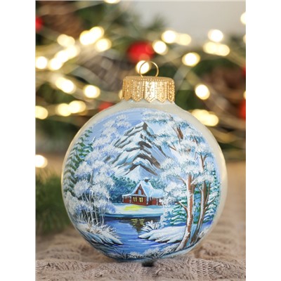 Набор из 2-х ёлочных шаров d=10 см «Дивный лес»