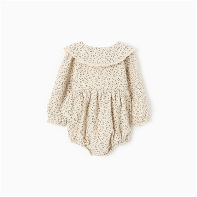 Рубашка - боди для девочки MINAKU, рост 92-98, бежевая