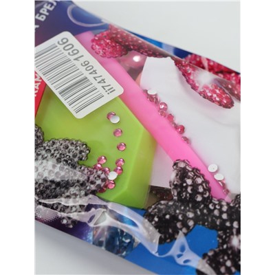 УЦЕНКА Алмазная мозаика на брелоке «Собачка» светло-розовый