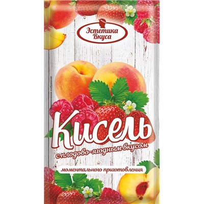 Кисель моментального приготовления с плодово-ягодным вкусом, 30г