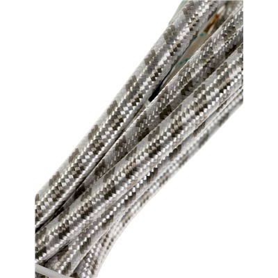 Шнур сетевой в тканевой оплетке с заземлением, 1.8 м, 2200 Вт, 3×0.75 мм²