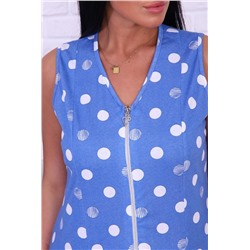 Халат 6751 (Голубой горох)