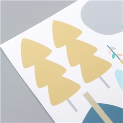 Наклейка интерьерная цветная «Деревья», 40×60 см