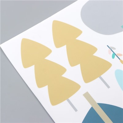 Наклейка интерьерная цветная «Деревья», 40×60 см