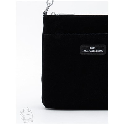 Сумка женская кожаная 2378YF black Polina&Eiterou