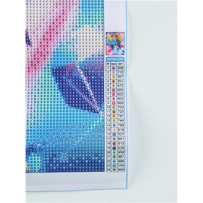 Алмазная мозаика с полным заполнением на холсте «Тропические птицы», 40×50 см