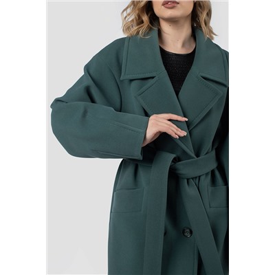 01-12216 Пальто женское демисезонное (пояс)