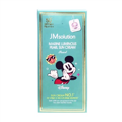 JMsolution Увлажняющий солнцезащитный крем с жемчугом / Marine Luminous Pearl Sun Cream Pearl SPF50+/PA++++ Disney Mickey, 50 мл 22565