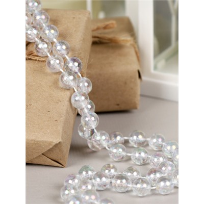 Новогодние бусы на елку 10ммх5м / DW-1379 /уп 120/