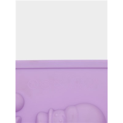 Форма для конфет и шоколада новогодняя Доляна «Ёлочки - иголочки», силикон, 30×17.3×1.3 см, 15 ячеек, сиреневая