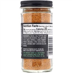 Frontier Natural Products, Приправа для тако. Без добавления соли, 2,33 унции (66 г)