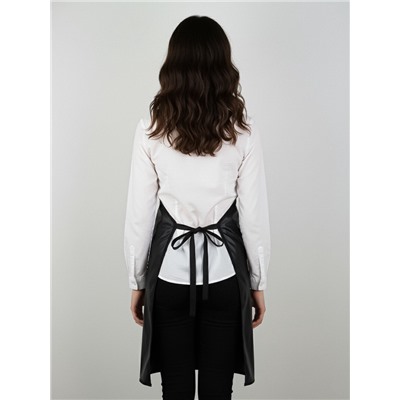 Фартук парикмахерский, односторонний, 3 кармана, чёрный