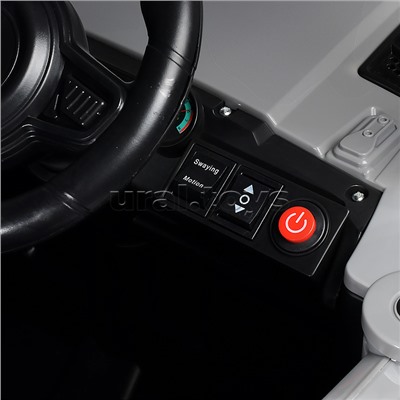 Электромобиль детский "Джип" (цвет серый)