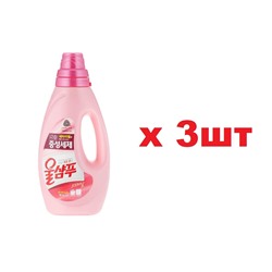 KeraSys Жидкое средство для стирки Вул Шампу Оригинальный 1л 3шт