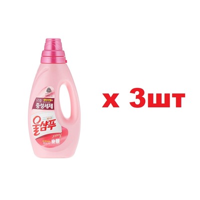 KeraSys Жидкое средство для стирки Вул Шампу Оригинальный 1л 3шт