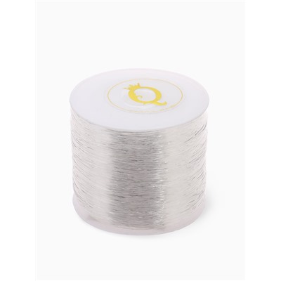 Нить силиконовая (резинка) d=0.6 мм, L=100 м, прозрачная