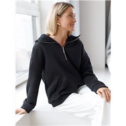 Худи из премиального футера трехнитки с начесом