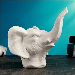 Декоративное кашпо для цветов «Слон», 15×12×13 см, керамика, белое