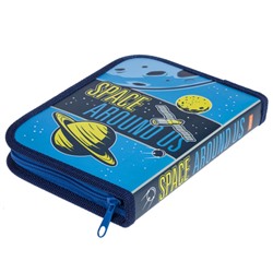 Пенал 2-х ств. 190х130 мм "Космические сны" с откидн.планкой, табл.умножения (078151) 35039 Хатбер