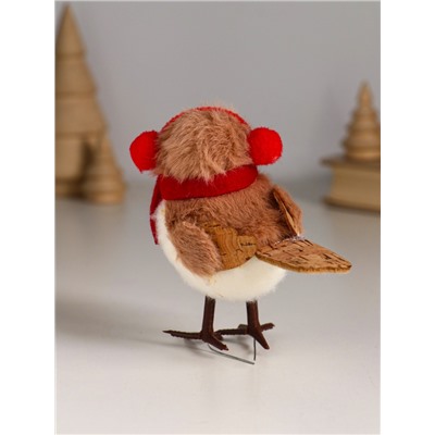 Фигурка «Птичка в наушниках и шарфике», 9.5×5.5×10.5 см