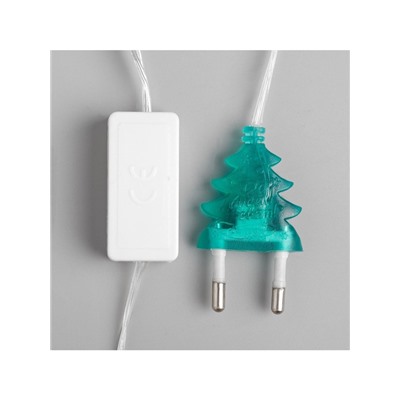 Гирлянда «Нить» 5 м с насадками «Мини фонарик», IP20, прозрачная нить, 20 LED, свечение мульти (RG/RB), мигание, 220 В